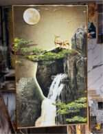 LUXURY STONED WALL ART /ACRYLIC FRAME