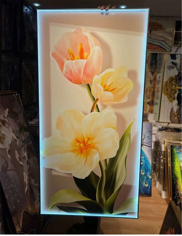Giant size Crystal Wall Acrylic stoned Art Frame with led light - Image 3