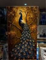 Luxury Crystal Wall Acrylic Painting/stoned Art Frame