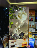 Giant size Crystal Wall Acrylic Painting/stoned Art Frame - Image 2