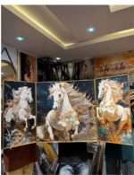 3 in 1 LUXURY Crystal Wall Acrylic Painting/stoned frame - Image 5